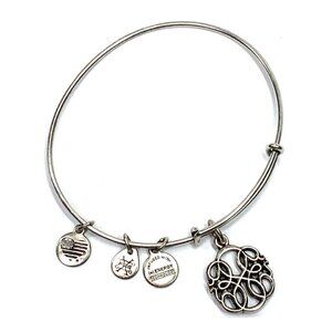 Alex and Ani Path of Life Charm Bracelet Silver Finish - Expands 2"- 3.5"